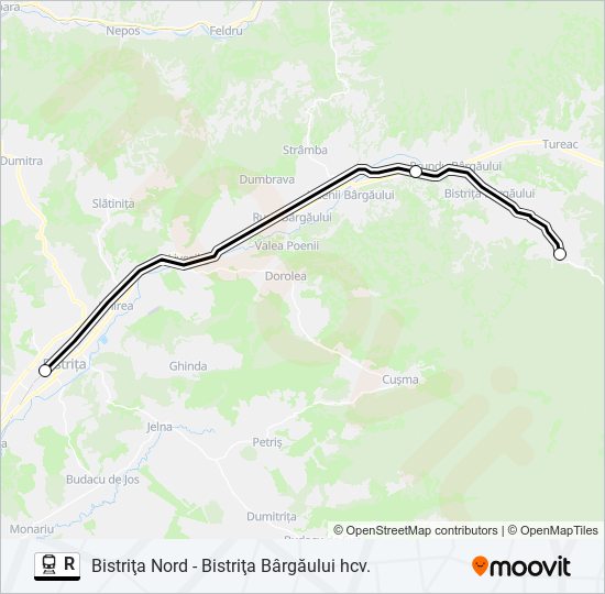 R train Line Map