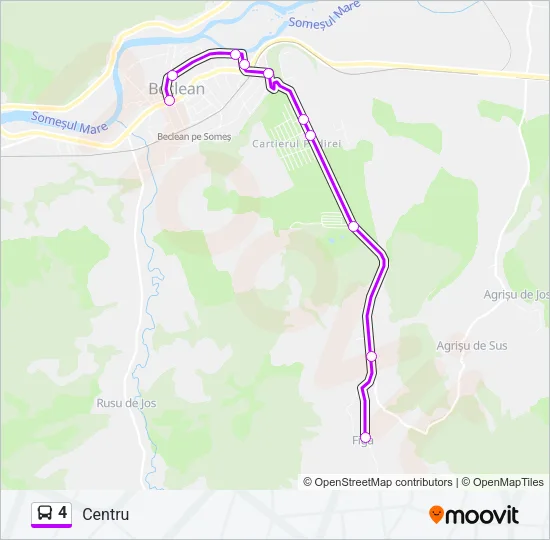 4 Bus Line Map