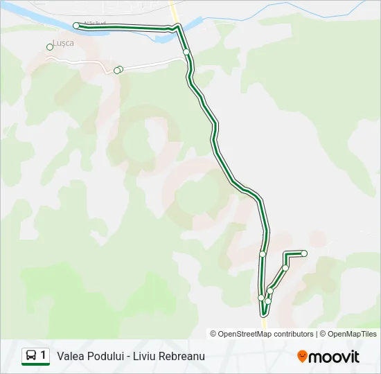 1 Bus Line Map