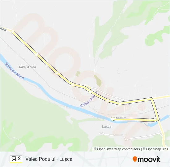 2 Bus Line Map