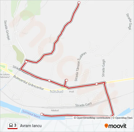 3 Bus Line Map