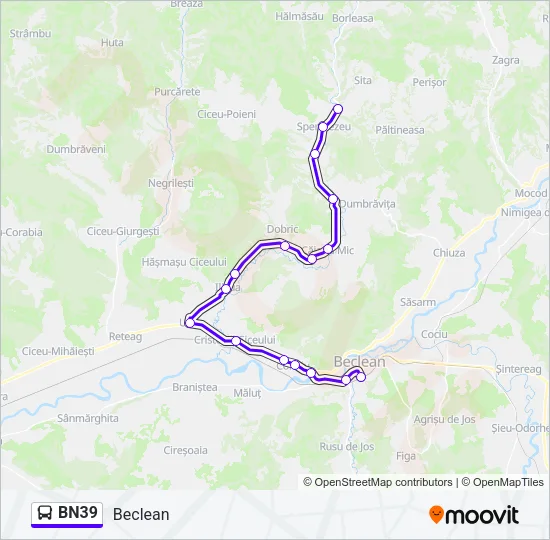 BN39 Bus Line Map