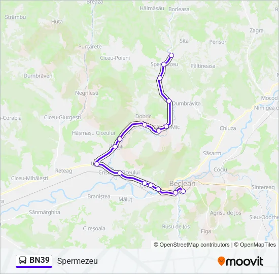 BN39 Bus Line Map