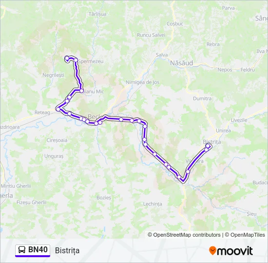 BN40 Bus Line Map