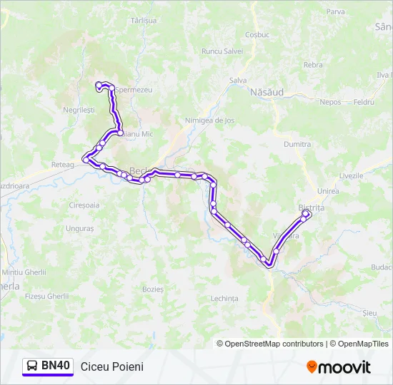 BN40 Bus Line Map