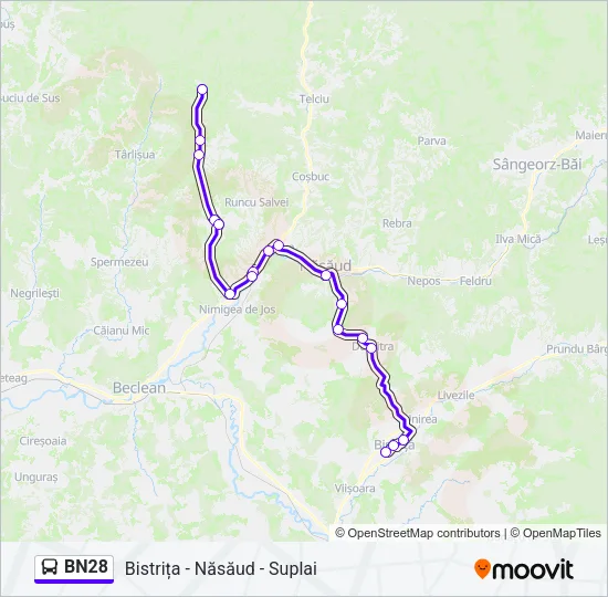 BN28 Bus Line Map