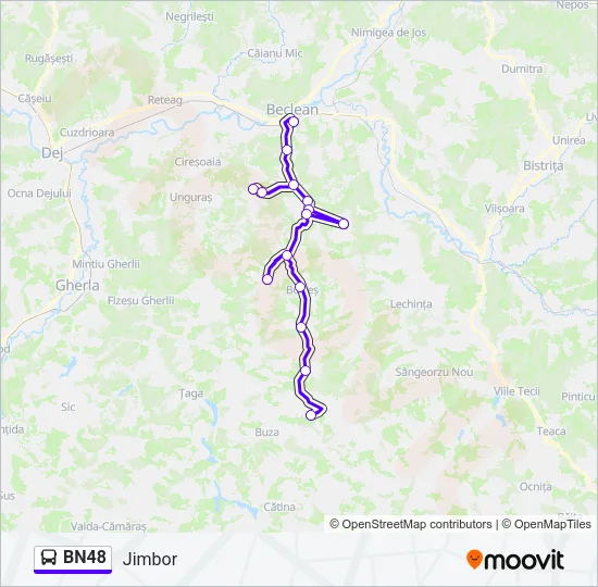 BN48 Bus Line Map
