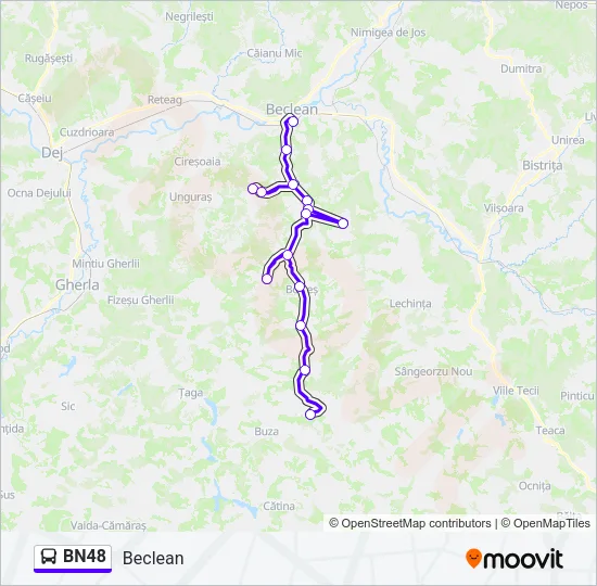 BN48 Bus Line Map