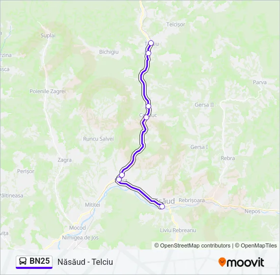 BN25 Bus Line Map
