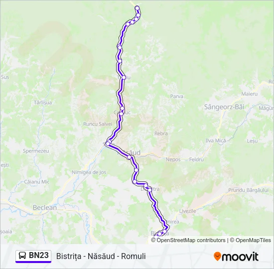 BN23 Bus Line Map
