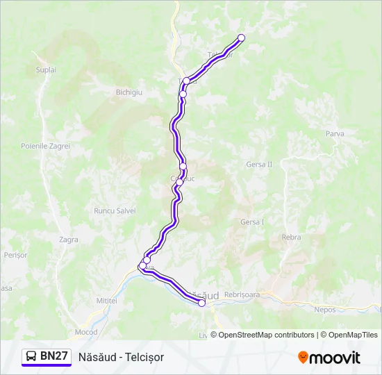 BN27 Bus Line Map