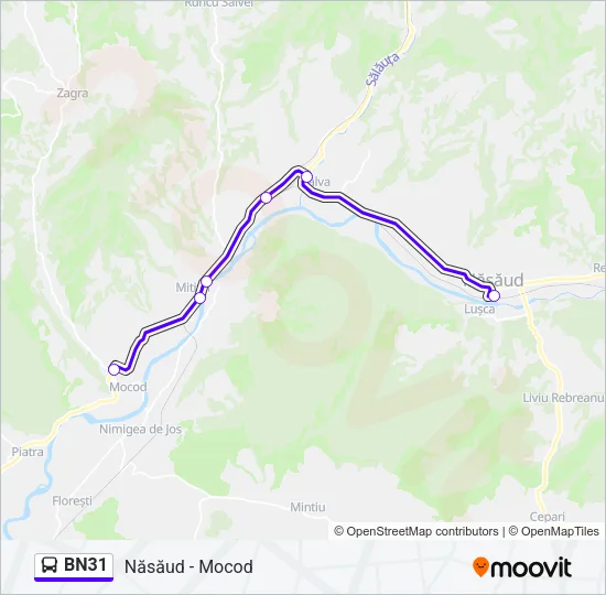 BN31 Bus Line Map