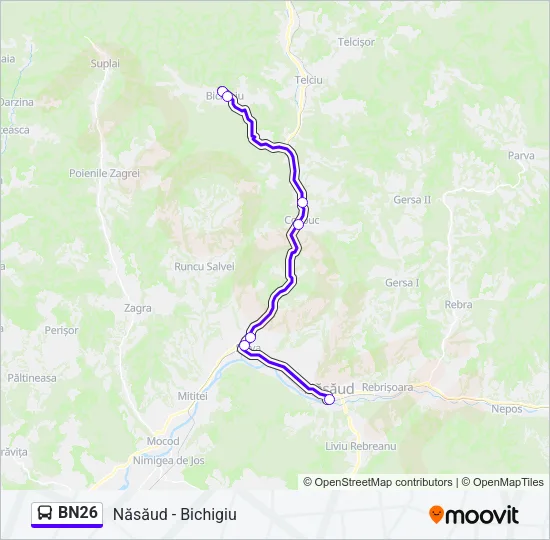 BN26 Bus Line Map