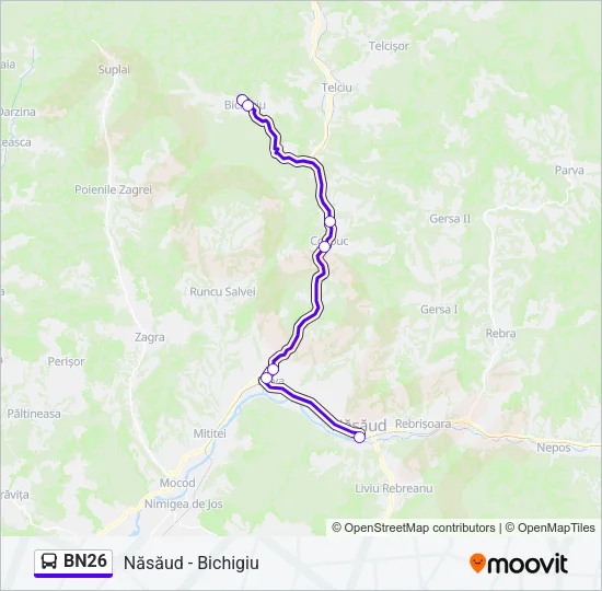 BN26 Bus Line Map