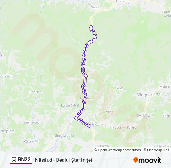BN22 Bus Line Map