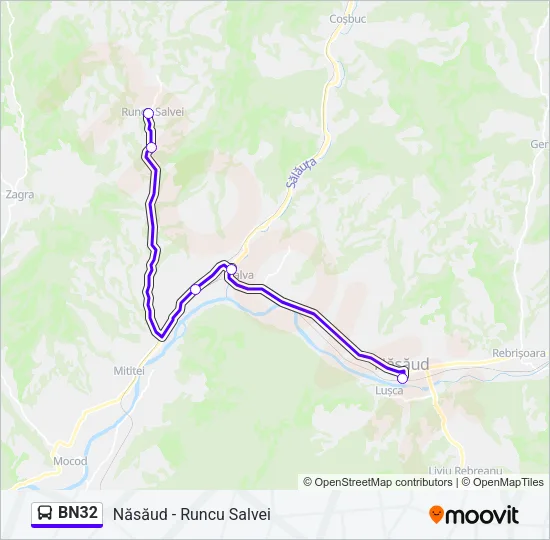 BN32 Bus Line Map