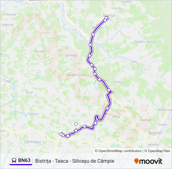 BN63 Bus Line Map