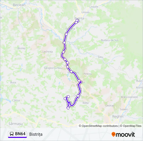 BN64 Bus Line Map