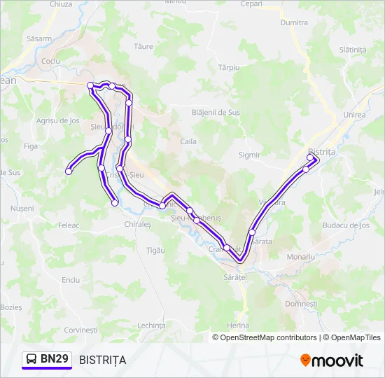 BN29 Bus Line Map