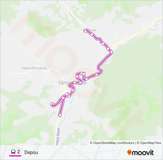 2 Bus Line Map