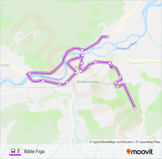 2 Bus Line Map