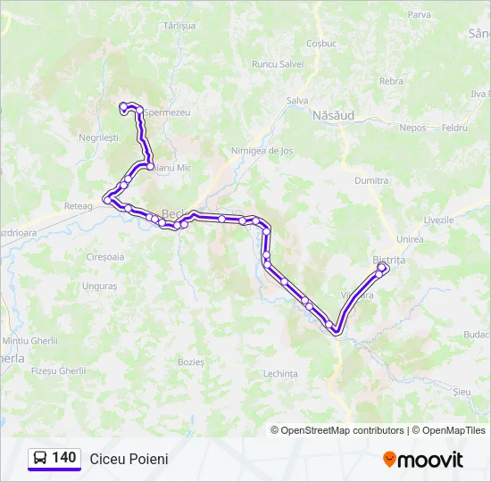 140 Bus Line Map