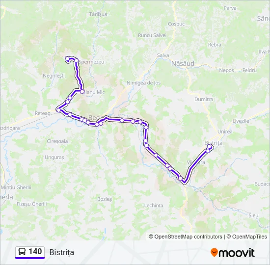 140 Bus Line Map