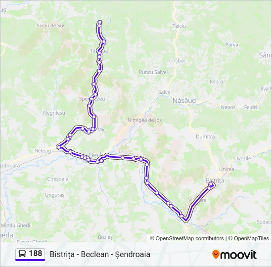 188 Bus Line Map