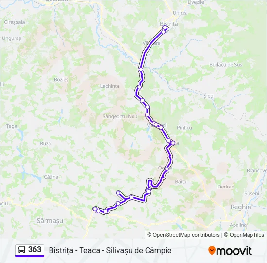 363 Bus Line Map