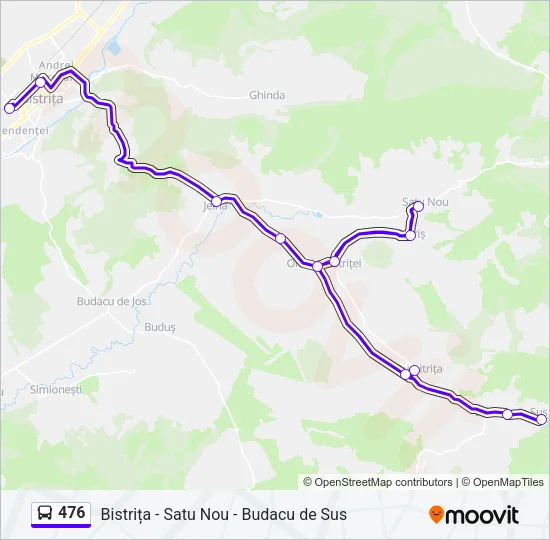 476 Bus Line Map