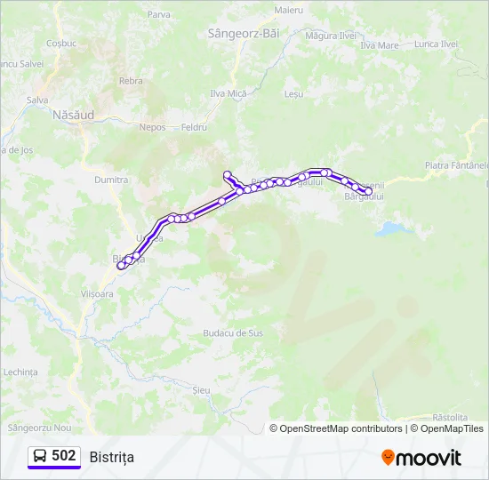 502 Bus Line Map