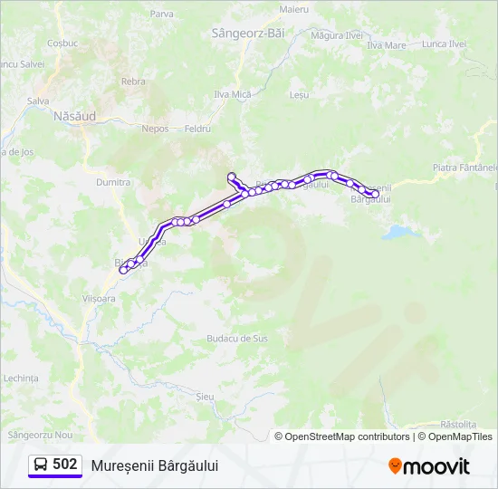 502 Bus Line Map