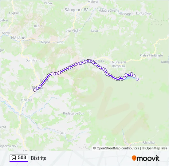503 Bus Line Map