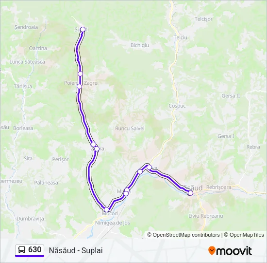 630 Bus Line Map