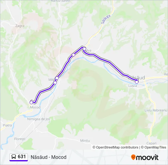 631 Bus Line Map