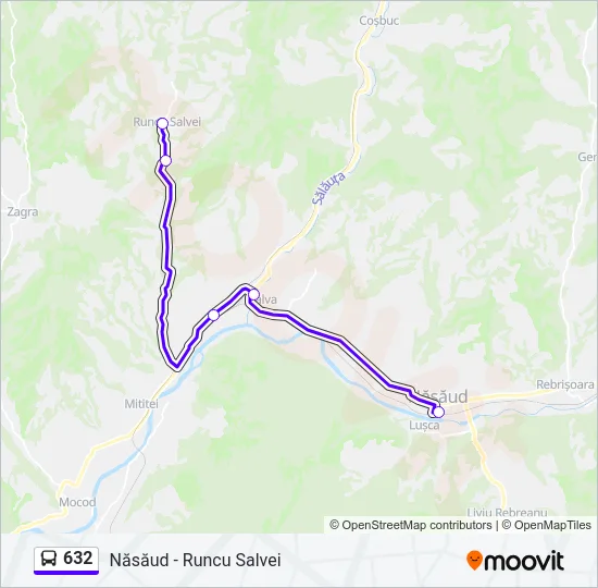 632 Bus Line Map