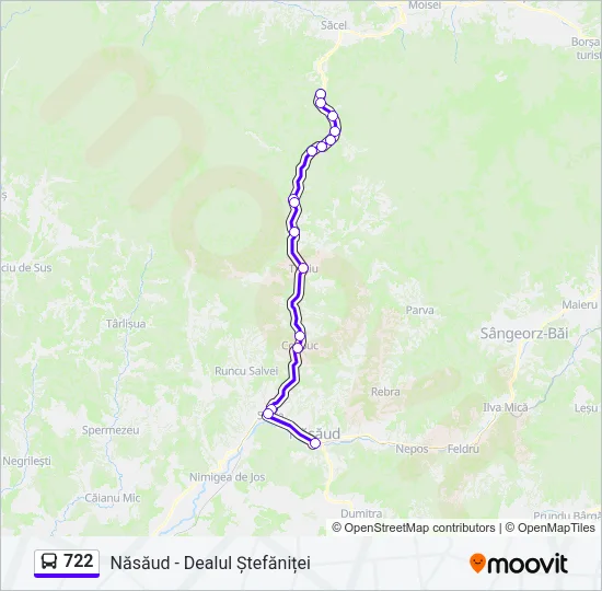 722 Bus Line Map