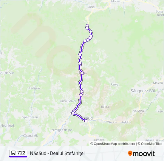 722 Bus Line Map