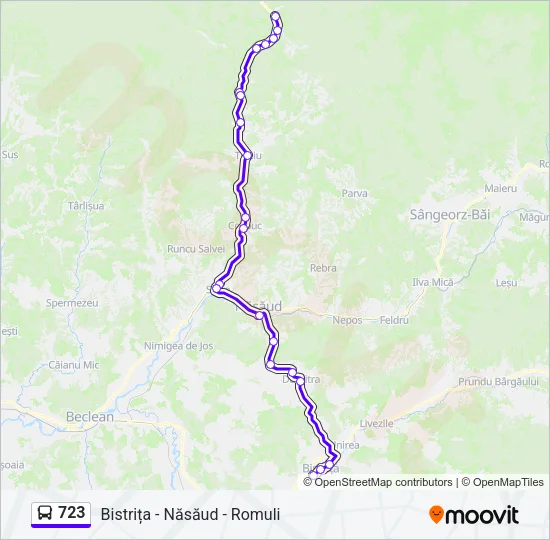 723 Bus Line Map