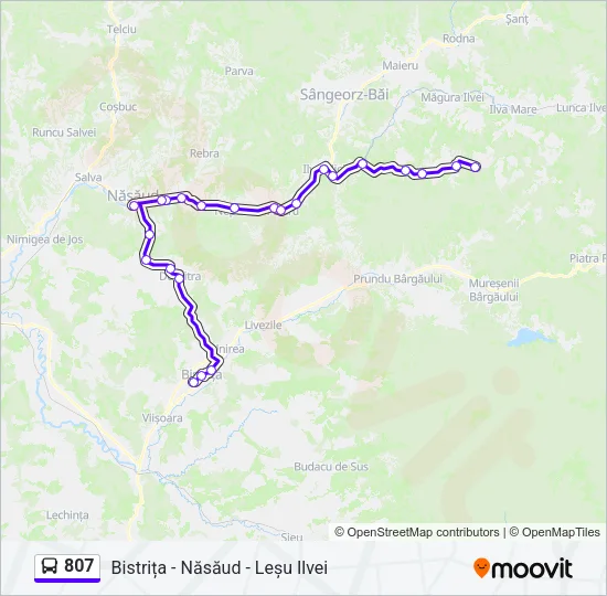 807 Bus Line Map
