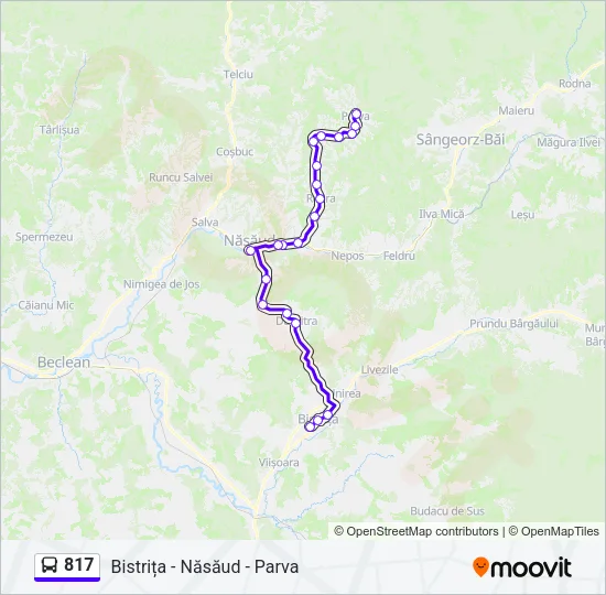 817 Bus Line Map