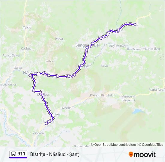 911 Bus Line Map