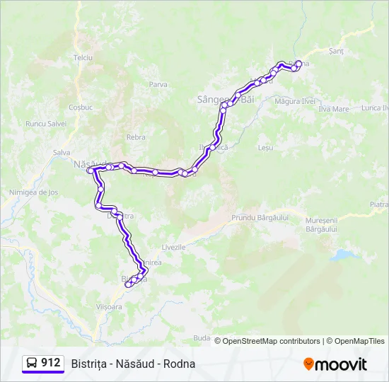 912 Bus Line Map