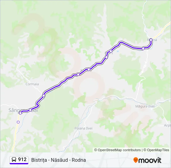 912 Bus Line Map