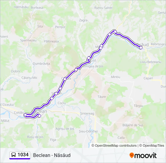 1034 Bus Line Map
