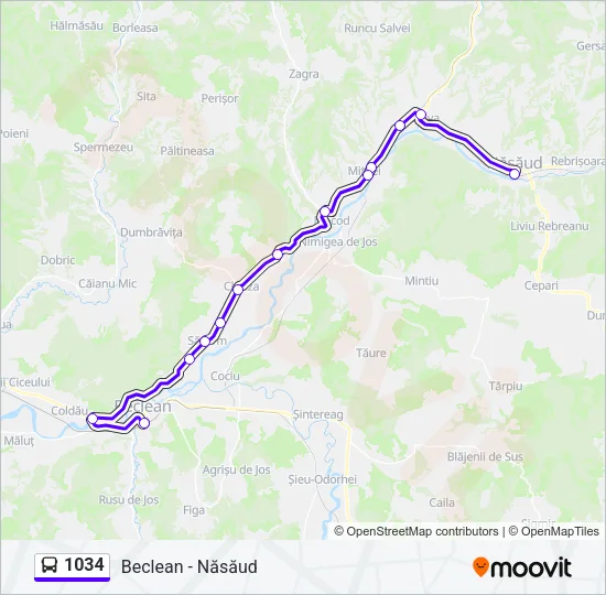 1034 Bus Line Map