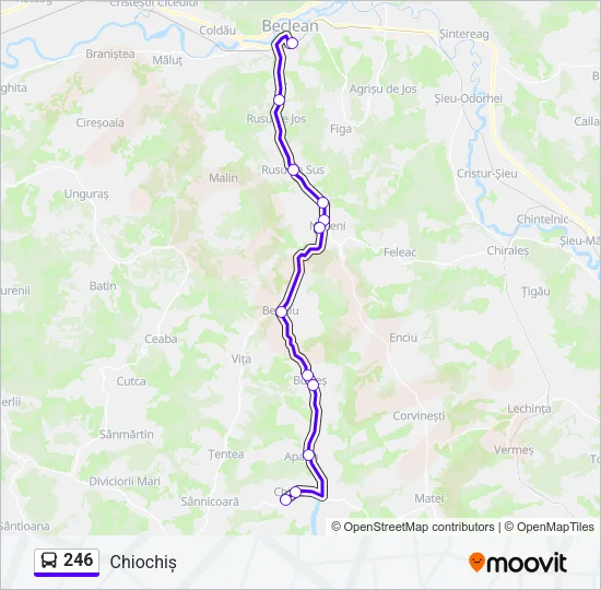 246 Bus Line Map