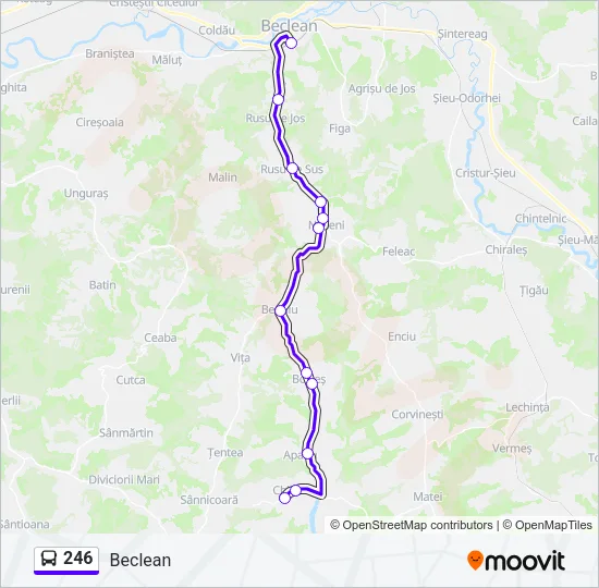 246 Bus Line Map