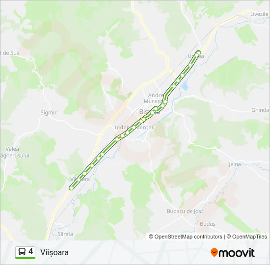 4 Bus Line Map