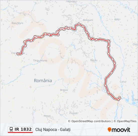 Traseu Ir 1832 Program StaÈ›ii HÄƒrÈ›i Cluj Napoca GalaÈ›i